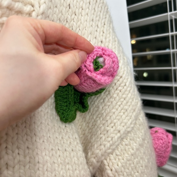 Society Mano Tulip Wool Blended Warm Cardigan Size M - Picture 8 of 11